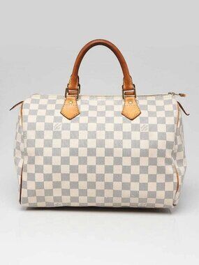 Louis Vuitton Damier Azur Canvas Speedy 30 Bag